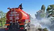 Konya Karapınar'da temizlik ateşi az daha felakete yol açıyordu