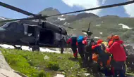 Verçenik Dağı'nda düşen dağcıyı kurtarma operasyonu başarıyla tamamlandı