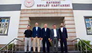 Yeşilhisar yöneticilerinden Kayseri Devlet Hastanesi’ne ziyaret