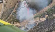 Buca otobanında çıkan orman yangını söndürüldü
