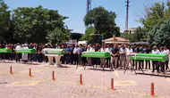 Konya uçurum kazasında yitirdiği beş ferdine veda etti