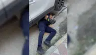 Adıyaman'da park halindeki otomobilin motoruna sıkışan kedi kurtarıldı