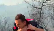Susurluk yangınında Başkan Ahmet Akın yaralandı