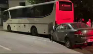 Bursa'da alkollü sürücü dehşeti Otobüse çarpan araçta iki kişi ağır yaralandı