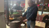Sivas Altınyayla’da yaz ortasında soba keyfi