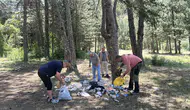 Kastamonu ormanlarında yangına davetiye çıkaran manzaraya vatandaş müdahalesi