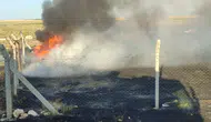 Konya Karapınar'da iki ayrı noktada yangın paniği yaşandı