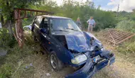 Bartın'da kaza yapan sürücü aracını bırakıp evinde uykuya daldı