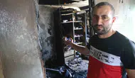 Depremzede ailenin yeni kurduğu yuva yangınla yok oldu