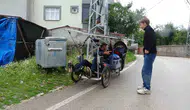 Fransız bisikletçinin Tokat molası unutulmaz oldu