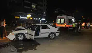 Ünye sahil yolunda üç araç birbirine girdi