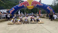 Rize’de tahta arabalar hız rekoru kırdı