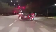 Erzurum trafiğinde kuryelerden örnek dayanışma