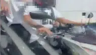 Üsküdar'da motosikletli iki sürücüye 363 bin lira ceza Saldırgan tavırlar kamerada