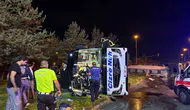 Kayseri'de otobüs yakıt tankerine çarptı, çok sayıda yaralı var