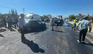 Malatya Doğanşehir yolunda otomobil ve traktör çarpıştı