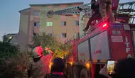 Bingöl’de apartman yangını İtfaiye merdivenleri can kurtardı