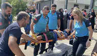 Elazığ’da güvenlik kamerasına yansıyan kaza: Tek bisiklette üç çocuk yaralandı