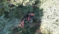 Afyonkarahisar'da traktör uçuruma yuvarlandı
