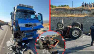 Yol ortasında can pazarı: Çekici traktöre çarptı, 1 ölü 2 yaralı