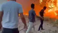Birecik'te evlerin dibinde korku dolu anlar