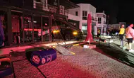Bodrum’da sabah vakti dükkana giren lüks araç ortalığı birbirine kattı