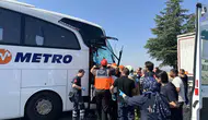 Uşak’ta otobüs kazası 8 kişi hastanelik oldu