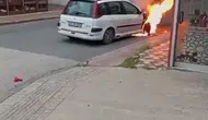 Batman'da seyir halindeki araç bir anda alevlere teslim oldu