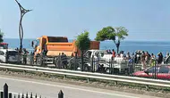 Giresun sahil yolunda kamyonet kazası 4 kişi hastanelik oldu