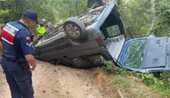 Bilecik'te sürücü direksiyon hakimiyetini kaybetti ve araç takla attı