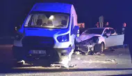 Hisarcık yolunda gece yarısı dehşeti: Kavşakta feci çarpışma