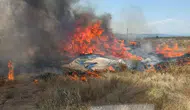 Beyşehir'de iki yangın, orman alevlerden son anda kurtuldu