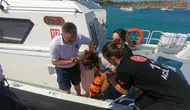 Didim’de mahsur kalan yaralıyı sahil güvenlik kurtardı