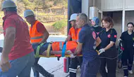 Kahramanmaraş asfalt tesisinde nefes kesen yangın tatbikatı