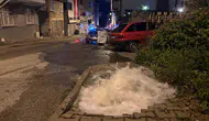 Samsun'da iki saatlik su çilesi: Cadde adeta ırmağa döndü
