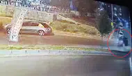 Diyarbakır'da kuryenin ölümle burun buruna geldiği anlar kamerada
