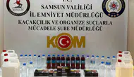 Samsun'da sahte içki ve kaçak sigara operasyonu