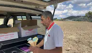 Kastamonu'da çiftçilerin imdadına mobil dondurmacı yetişti