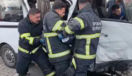 Batman'da minibüslerin karıştığı kazada dokuz kişi hastanelik oldu