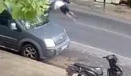 Çorlu'da korkunç kaza Yaya metrelerce savruldu