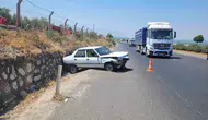 Turgutlu yolunda şerit ihlali iki kişiyi hastanelik etti