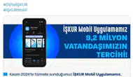 İŞKUR Mobil uygulaması 9,2 milyon kişi tarafından indirildi