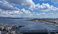 İstanbul'da sıcaklık 8 derece düştü Tarihi yarımada bulutlarla buluştu