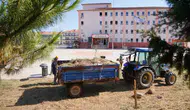 Teneffüs zili çalmadan okul bahçeleri elden geçti