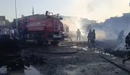 Batman'da palet fabrikası alevlere teslim oldu