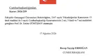 Eskişehir Osmangazi Üniversitesi’nin yeni rektörü Emine Gümüşsoy oldu