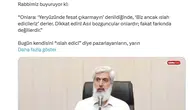 Saral’dan Alparslan Kuytul’a sert uyarı Sıra sana da gelecek