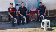 Bozüyük jandarması şehit ailesini evinde ziyaret etti