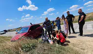 Keşan'da motosiklet kazası Bir yaralı