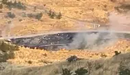 Mamak'taki yangının çıkış anı kamerada Otluk alanda başladı